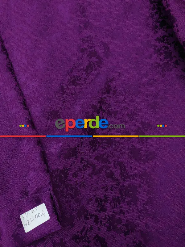 Eflatun Duz Jakar Fon Perde (150)- Eflatun