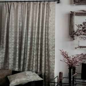 Yatak Odası - Geniş Enli Jakarlı Dokuma Salon Yatak Odası Lüks Perde