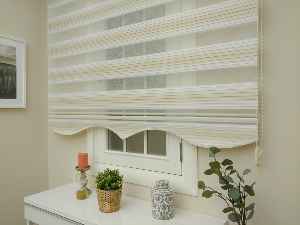 Salon Zebra Perde - Zebra Perde - Degrade Pileli Zebra ( Renk Geçişli Pileli )- Kum Beji