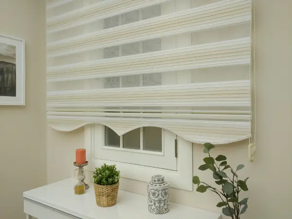 Salon Zebra Perde - Zebra Perde - Degrade Pileli Zebra ( Renk Geçişli Pileli )- Kum Beji