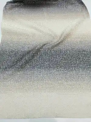 Renk Geçişli Mozaik Desenli Fon Perde -gri - Bej- Bej-Gri Açık-Gri Koyu