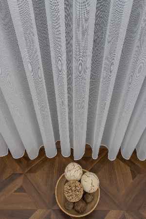 Salon - Çizgili Tül Perde 1.kalite Ağır Gramajlı