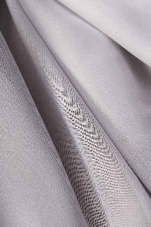 Krep Gri Düz Tül Perde