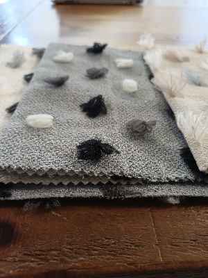 Katlamalı Fon Perde – Ponpon Desenli Mekanizmalı Perde