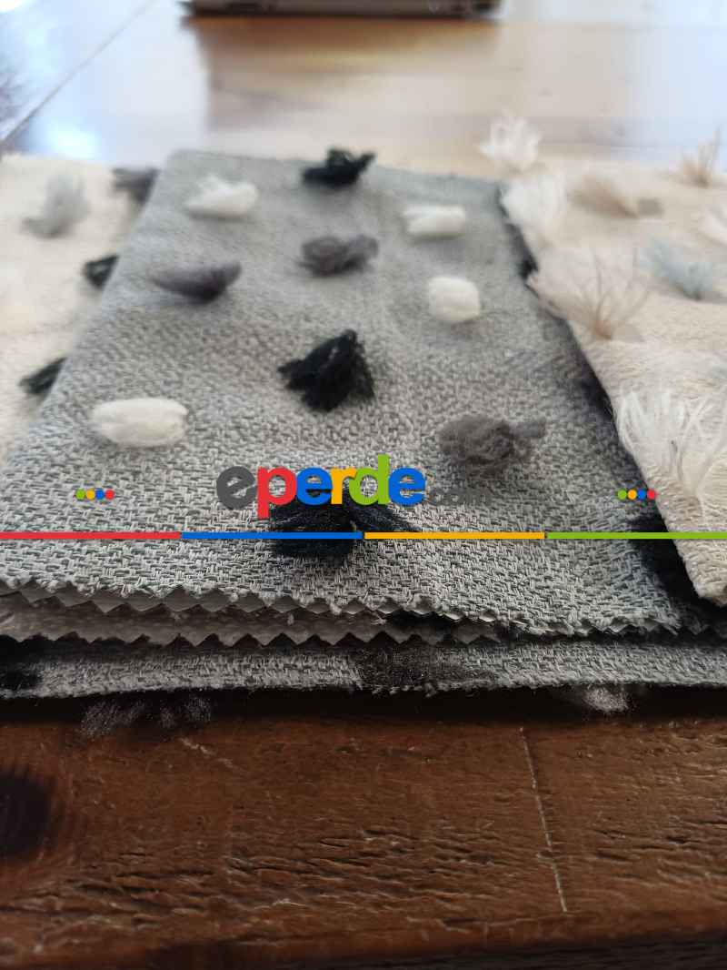 Katlamalı Fon Perde – Ponpon Desenli Mekanizmalı Perde