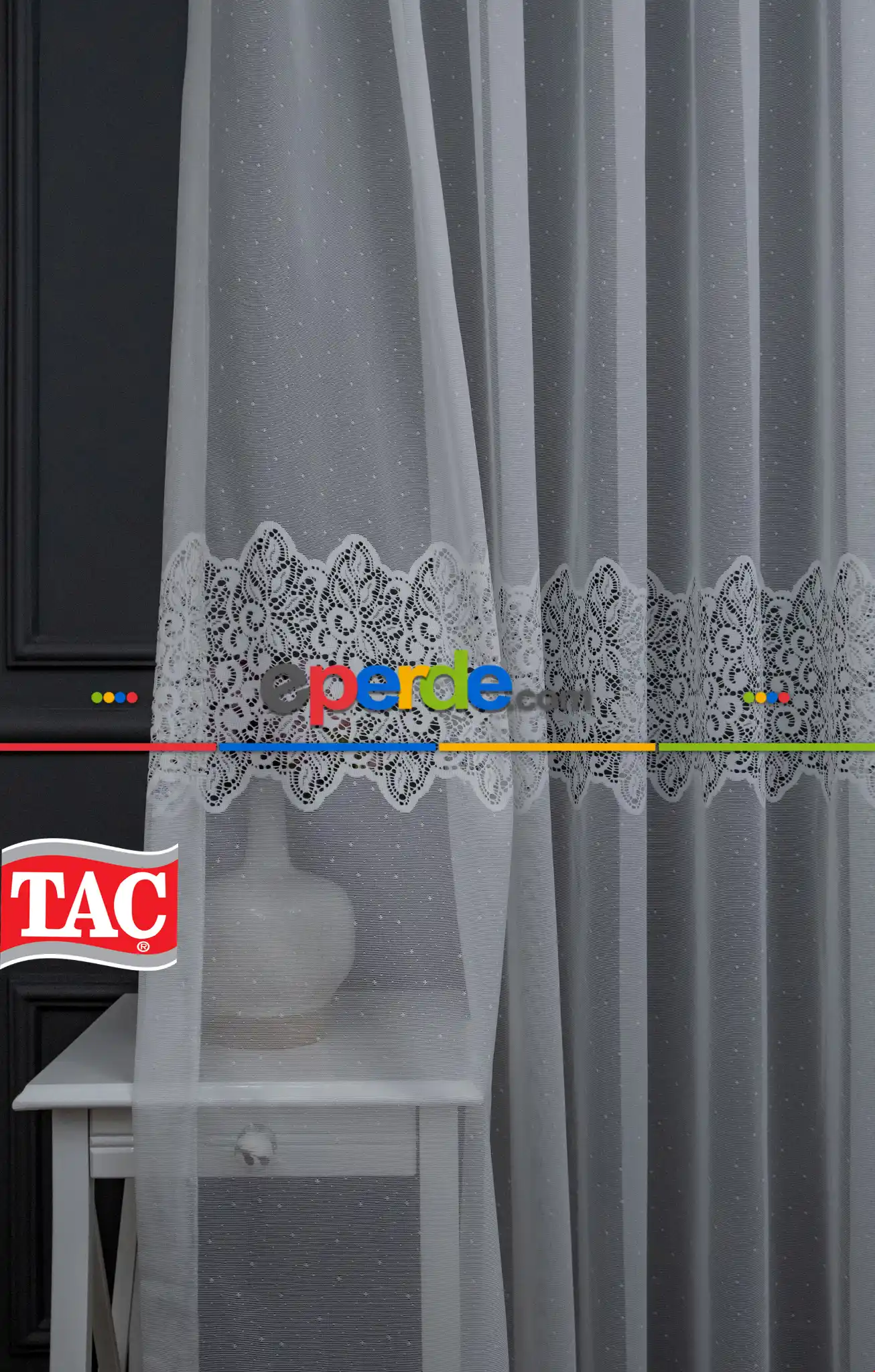 Taç Tül Ara Bant Damask Model Tül Yeni Sezon Tül