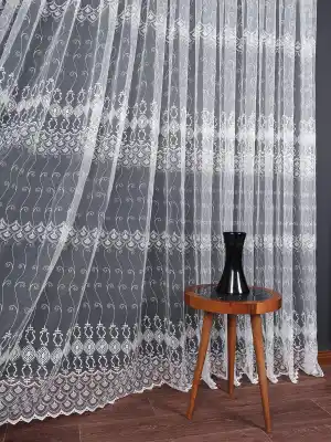 Salon Ve Oturma Odası İçin Brode Tül Perde | Özel Desen