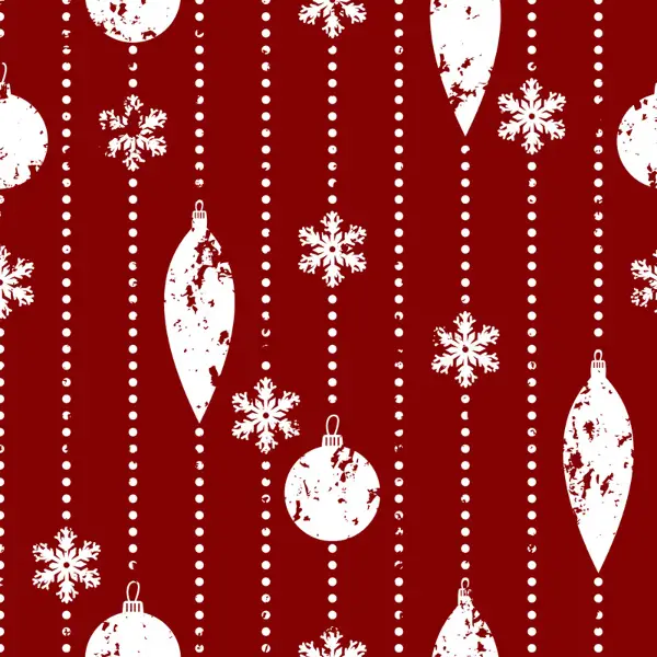 Yılbaşı Desenli Fon Perde Evm751-1 Kumaşı Kalındır Duck Bezi Değildir- Beyaz-Bordo