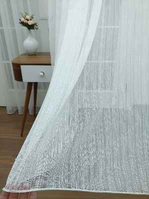 Perdeks Home Tül Perde 02 Lux Series- Ekru - Kurşunlu Tül