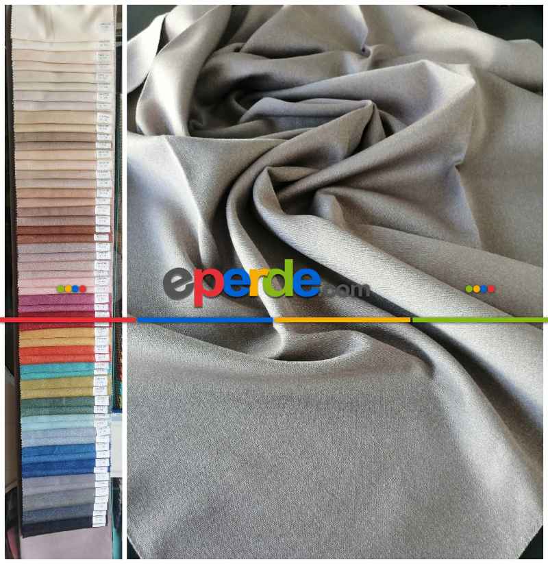 Chester Çift Taraflı Düz Fon Perde - 58 Renk Seçeneği