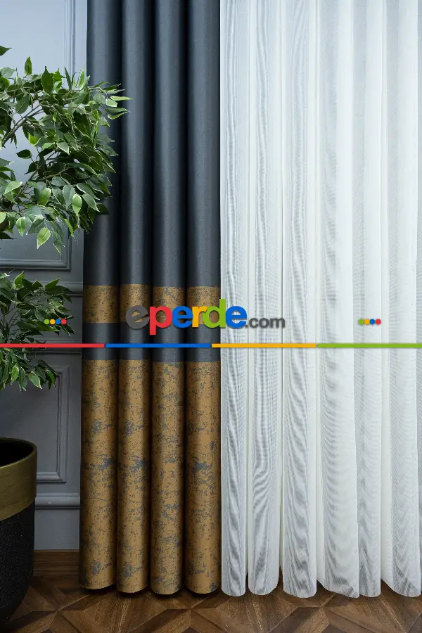 Lens Akıllı Dikey Tül Perde Bulut-13- Çok Renkli 2