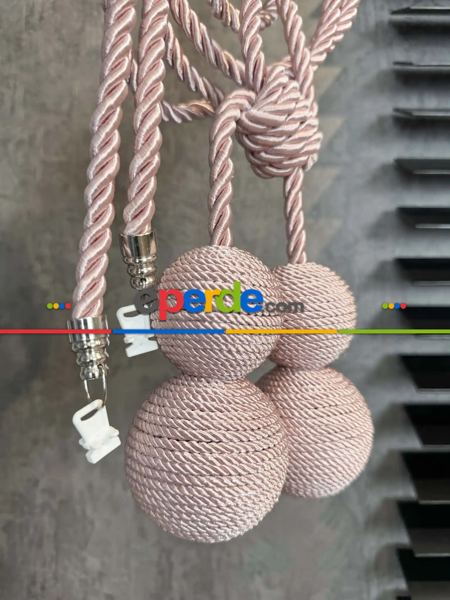 Pembe Braçol Perde Bağı