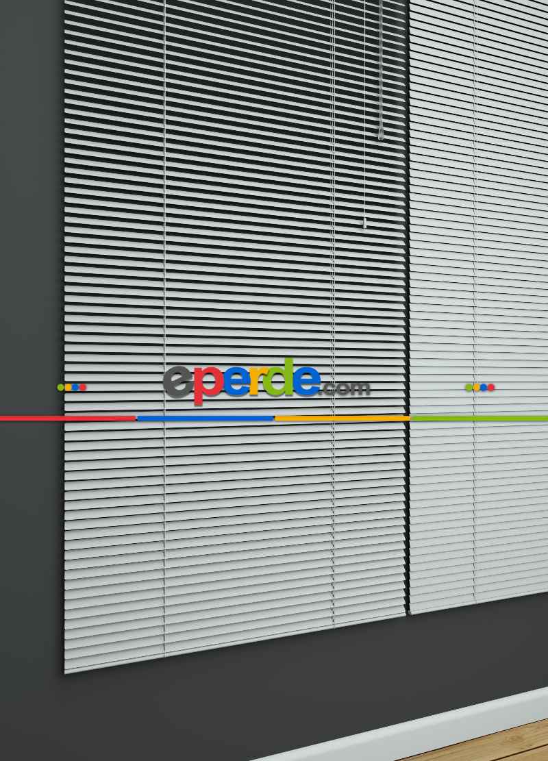 Beyaz - Alüminyum Jaluzi Perde - 25mm Kalınlığında