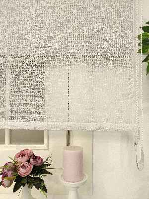 Çiftli Sistem Tül Stor Beyaz Örme Tül 2025- Beyaz