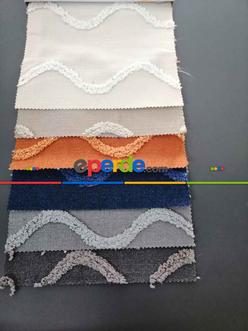 Yatak Odası - Sultan Desenli Keten Fon Perde - Gri