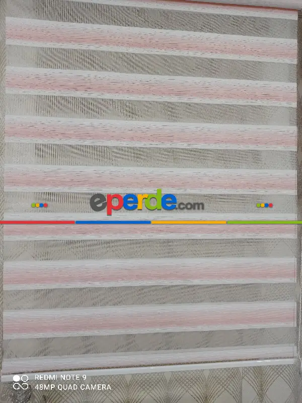 1, Kalite Renk Geçişli Pliseli Zebra Yeni Sezon Ürünü