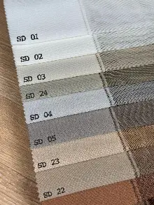 30cm'lik Brillant Akıllı Düz Tül Perde, 20 Farklı Renk Tül Dikey Perde Düz 1. Kalite (11cm Alanda Çalışır)