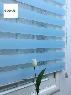 Düz Seri Mavi Perde- Mavi Açık 80cm X 200cm 