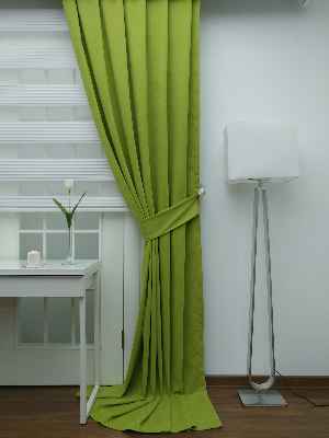 Fıstık Yeşil - Düz Fon Perde- Fıstık Yeşili