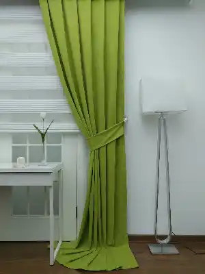 Fıstık Yeşil - Düz Fon Perde- Fıstık Yeşili