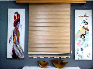 Bambu Zebra 2022 Sezonu Saman Sarısı Renk A Kalite Bambu Zebra Perde- Sarı