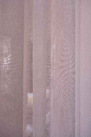 Çocuk Odası - Naturel Keten Tül - Pudra Pembe