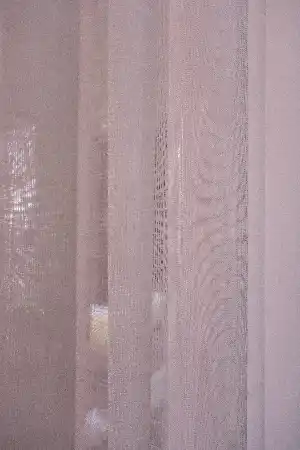 Çocuk Odası - Naturel Keten Tül - Pudra Pembe