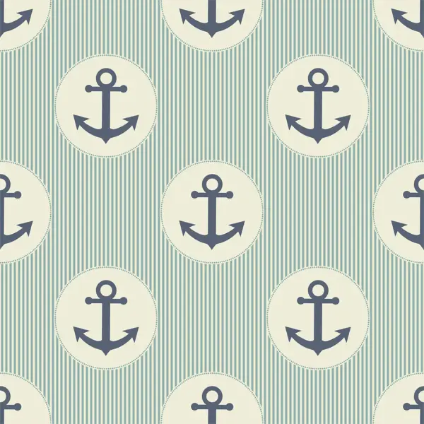 Bebek Odası Fon - Çapa Desenli Fon Perde Evm612 Kumaşı Kalındır Duck Bezi Değildir- Lacivert