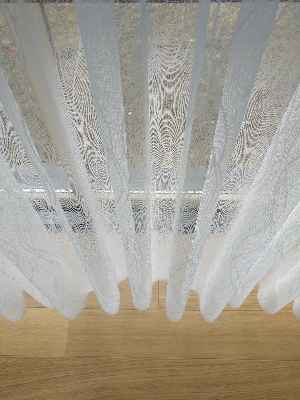 Mutfak Fransız Dantel 2021 Tül Perde- Ekru