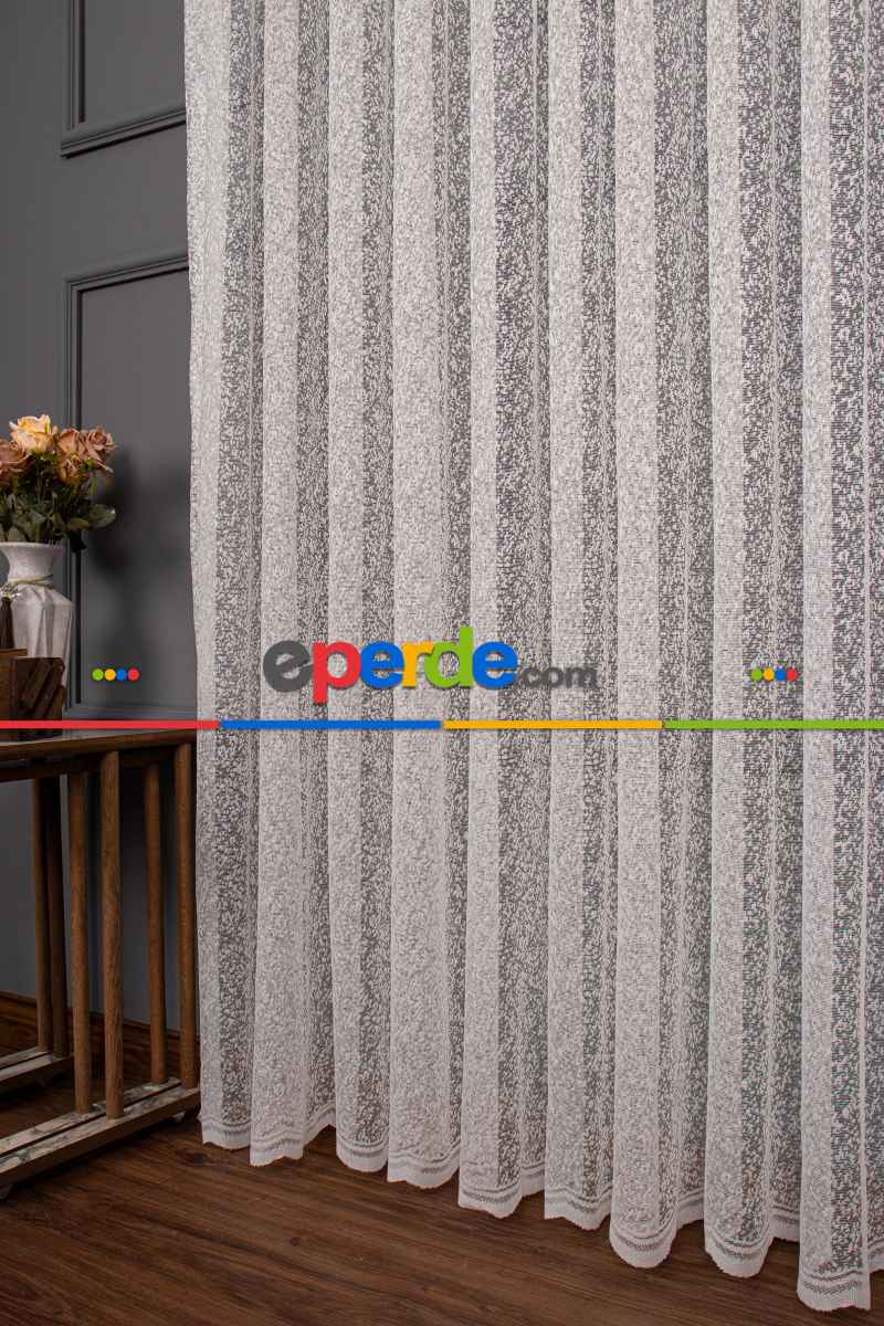 Salon Tül - Kar Desen Örme Tül Perde 1165