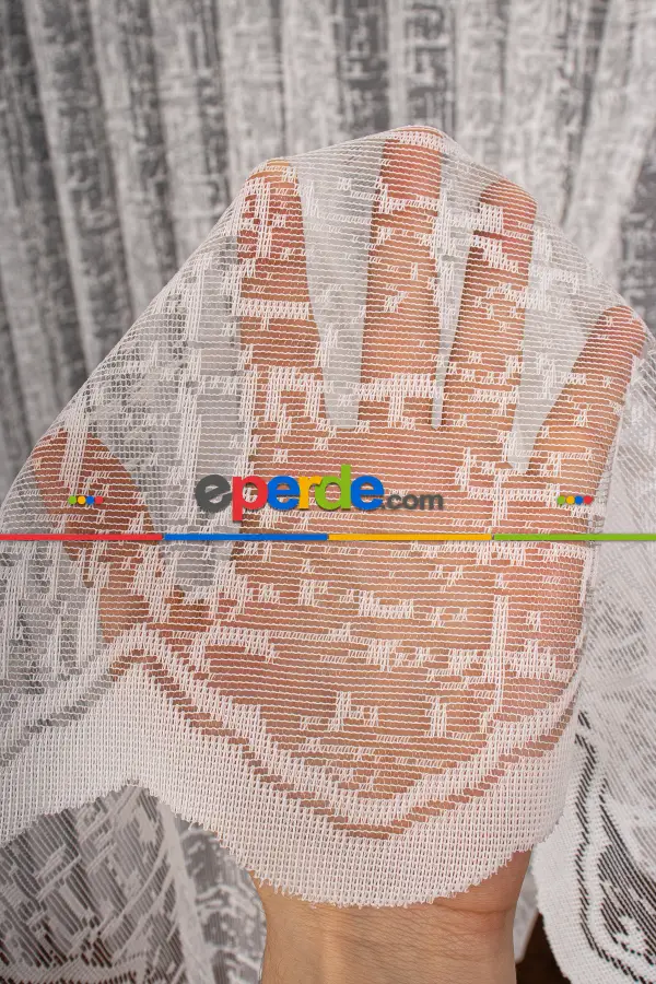 Genç Odası - Şantuk Desen Örme Tül Perde 1159