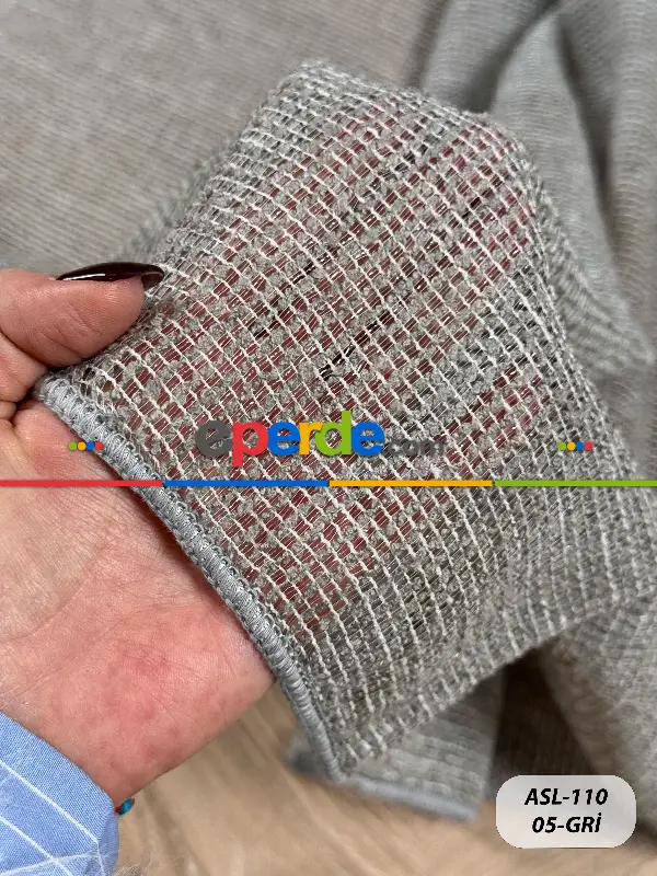 Keten Doğal Dokulu Düz Tül Perde, Ağır Gramajlı Özel Dokuma Premium Seri