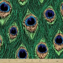 Tropikal Desenli Fon Perde Evm314 -t - Kumaşı Kalındır Duck Bezi Değildir.- Yeşil-Mavi-Kahve-Çok Renkli