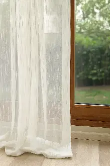 Lüx Bambu Vakko Şantuk Gramajlı Eteği Kurşunlu Ekru Tül