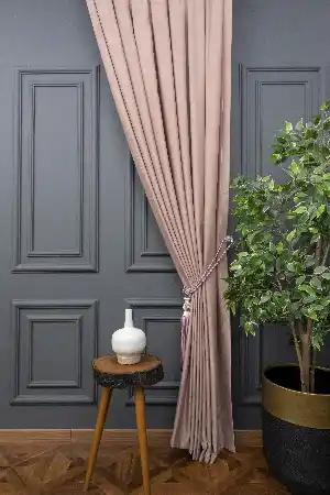 Düzrenk Kadifemsi Fon Perde Geniş En 285 Cm 120cm X 265cm 