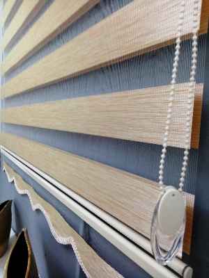 Bambu Zebra 2022 Sezonu Saman Sarısı Renk A Kalite Bambu Zebra Perde- Sarı