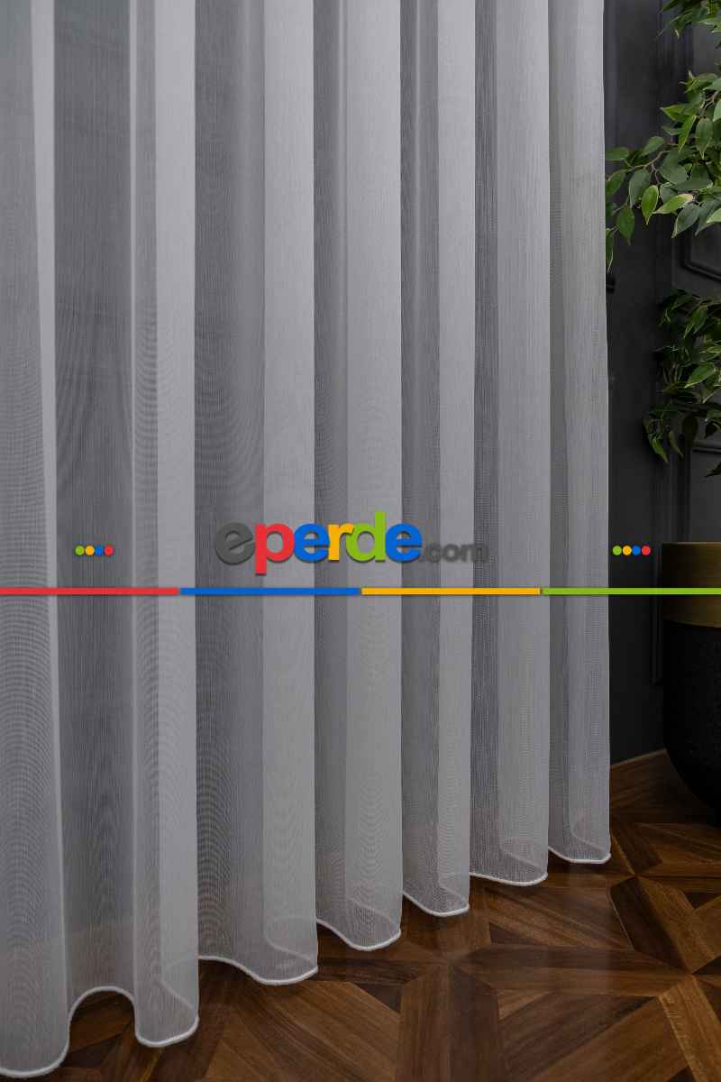 Simli Sade Tasarım Kubilay Tül Perde