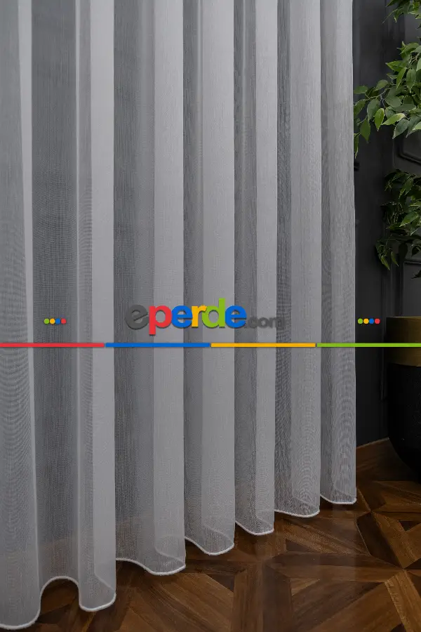 Simli Sade Tasarım Kubilay Tül Perde