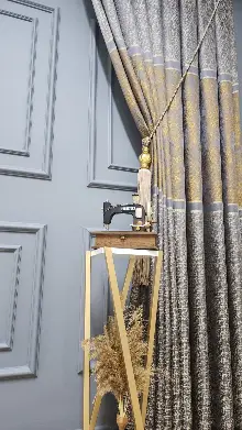 Salon Fon Perde - Altın Gold Gri Modern Fon Perde, Adet Fiyatıdır, İstediğiniz Boy Ölçüsünde Dikilir, Eni 70 ila 100cm Arası Seçenekler, Sık Piledir 70cm X 275cm 