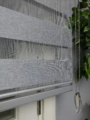 Gri Perle Home Düz Zebra Perde