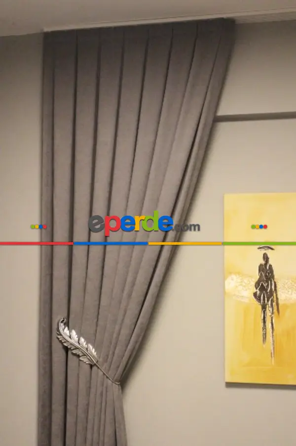 Ada Fon Petek Kadife 12488 Gri