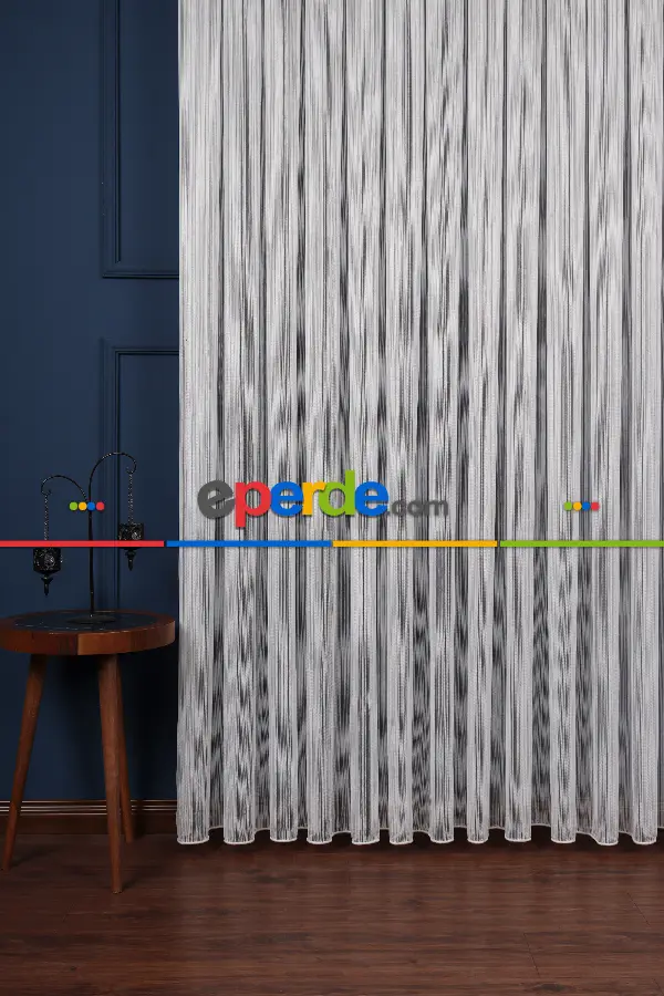 Salon Tül - Taraklı Düz Tül Perde Ütü Istemez