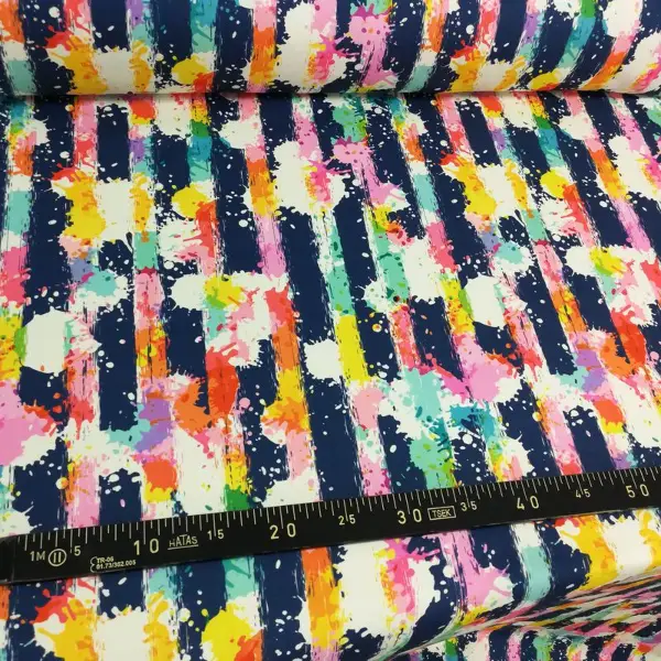 Suluboya Desenli Fon Perde Evm613 Kumaşı Kalındır Duck Bezi Değildir- Lacivert-Mavi-Kırmızı-Sarı-Beyaz-Pembe-Turuncu