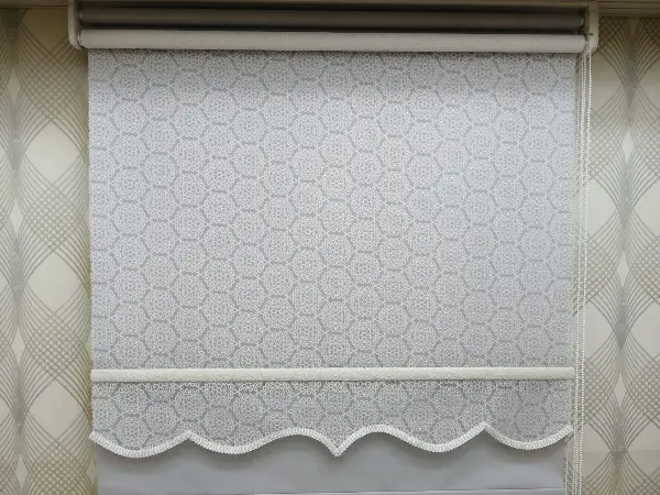 Çifli Sistem Tül Ve Stor Perde Bdz ( 806 )- Beyaz