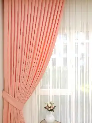 Yavruağzı Düz Sade Mutfak Fon Perde Yan Kanat Perdesi- Yavru Ağzı
