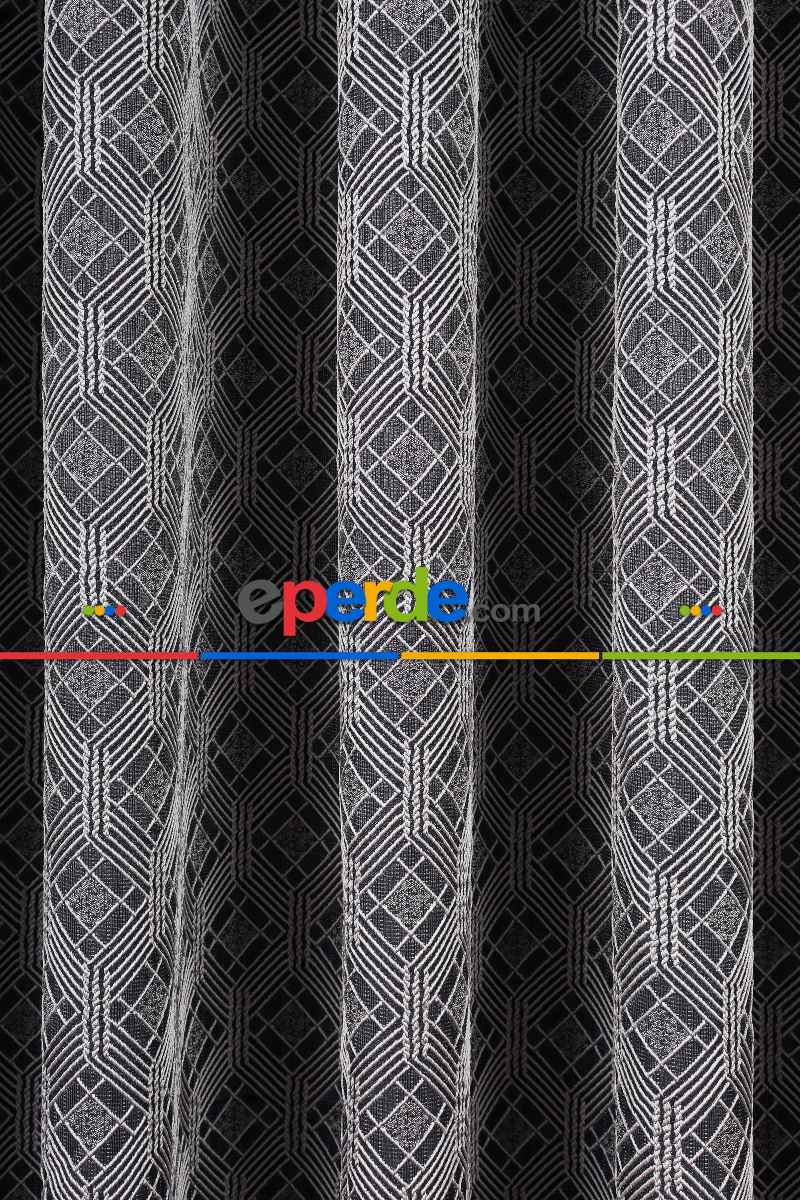 Salon Fon Perde - S Pile Dökümlü Jakar Dokuma Fon Perde