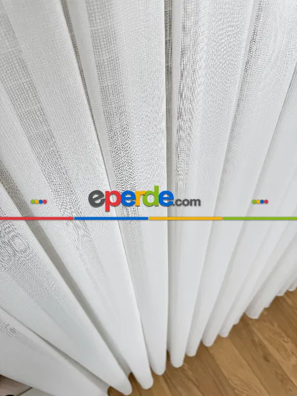 Mutfak Brillant Tül Perde, Premium Seri, Kurşunlu Tül