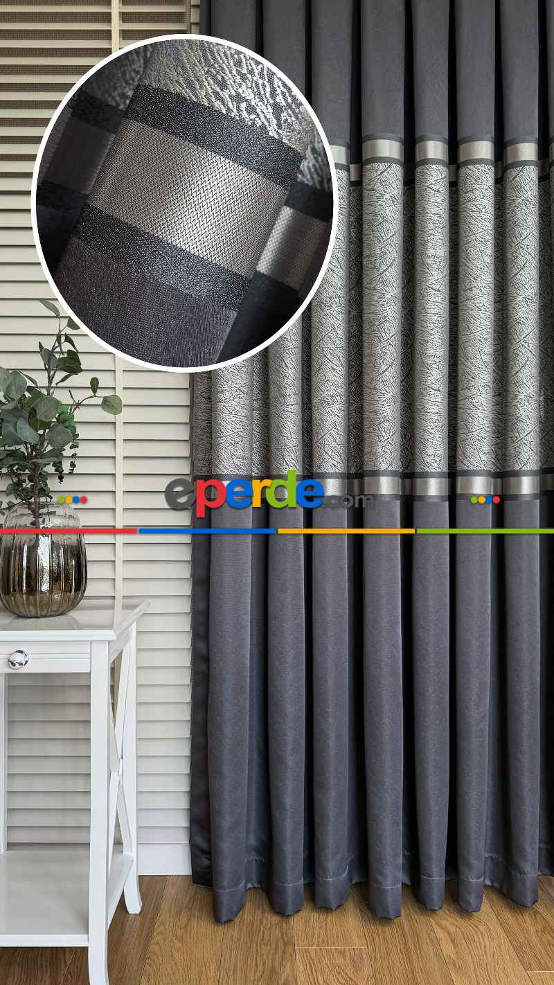 Antrasit Gri Fon Perde, Pano Model