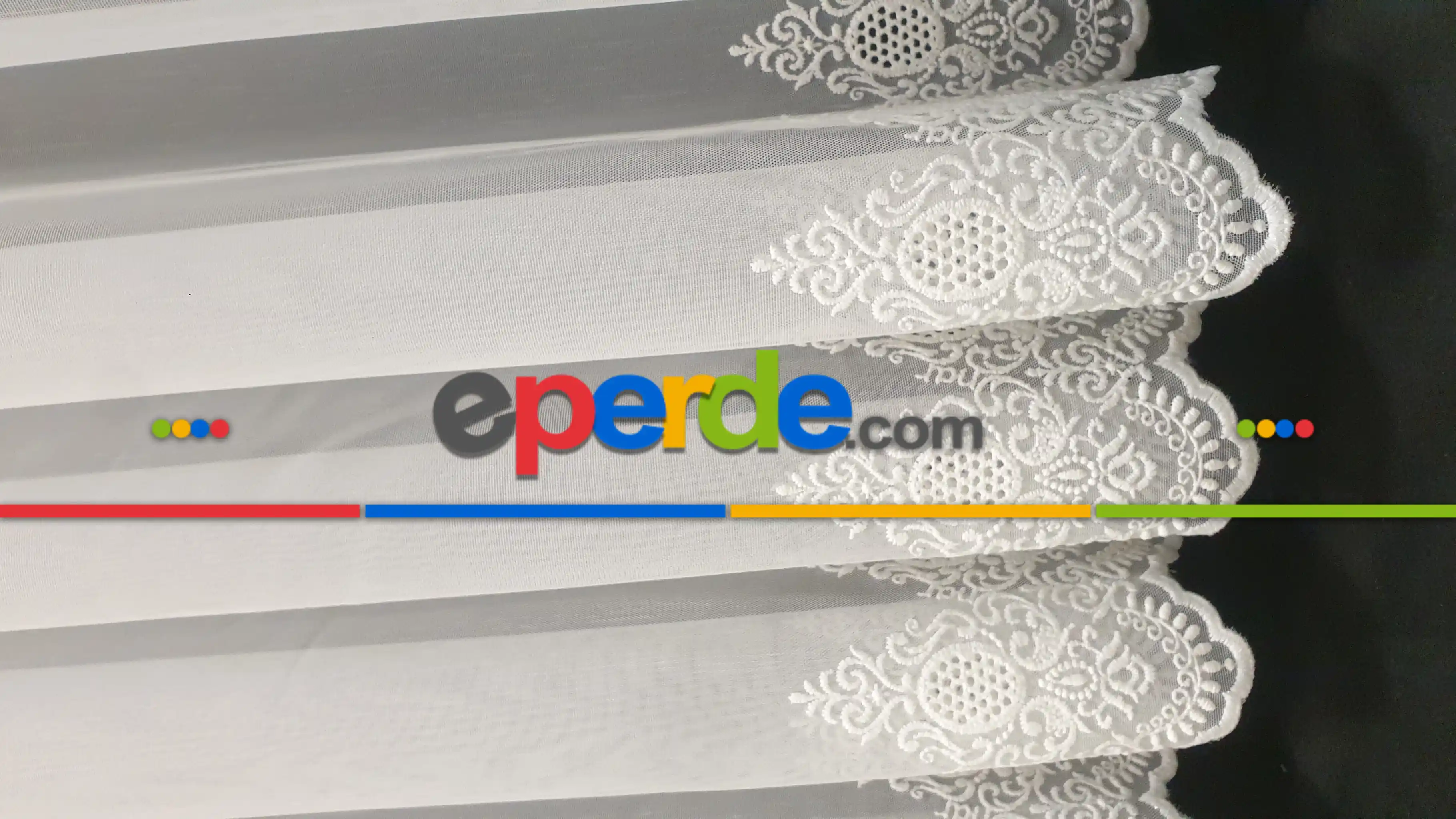 Etek Bohrelli Bambu Tül Ütü İstemez Tül