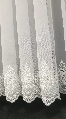 Etek Bohrelli Bambu Tül Ütü İstemez Tül